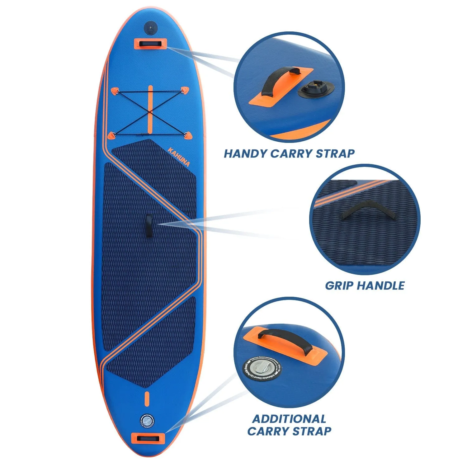 Kahuna Kai Premium Sports 10.6FT Inflatable Paddle Board - Online Only - Free Shipping!