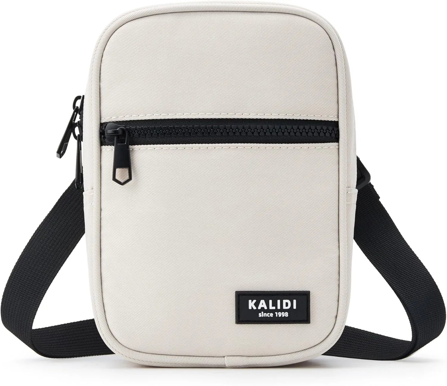 KALIDI Small Sling Bag Crossbody Purse for Women Men Multi Position Waist Fanny Pack with 2 Adjustable Strap, Beige