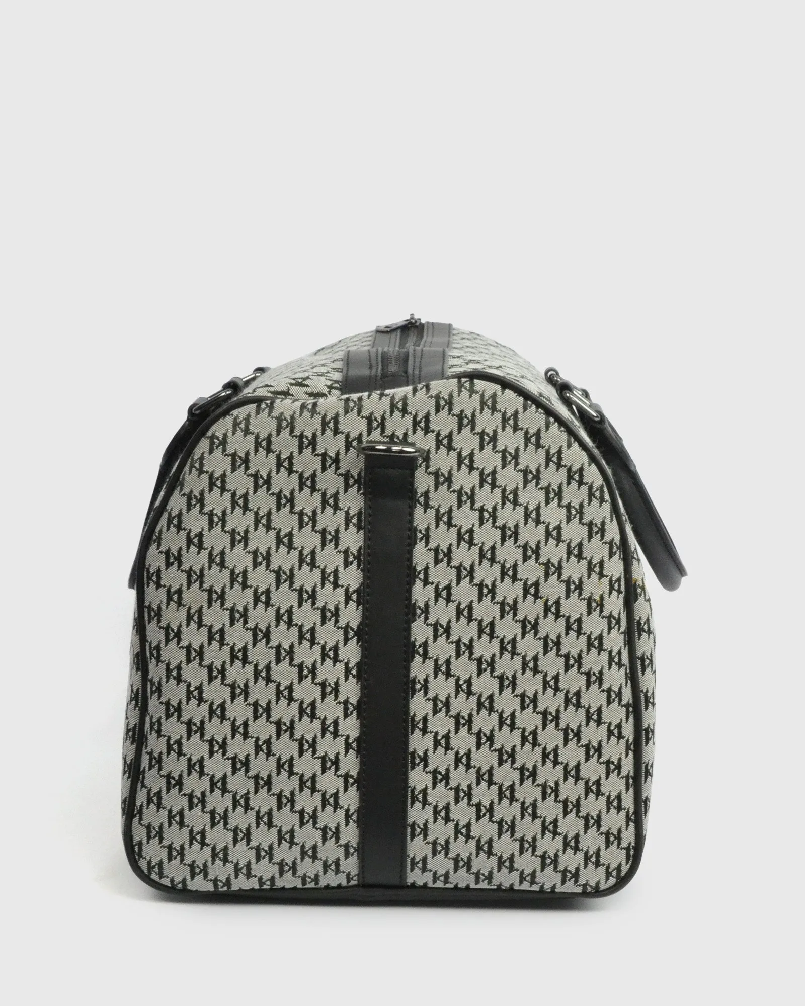 KARL LAGERFELD 805900-990 BLACK CANVAS OVERNIGHT BAG