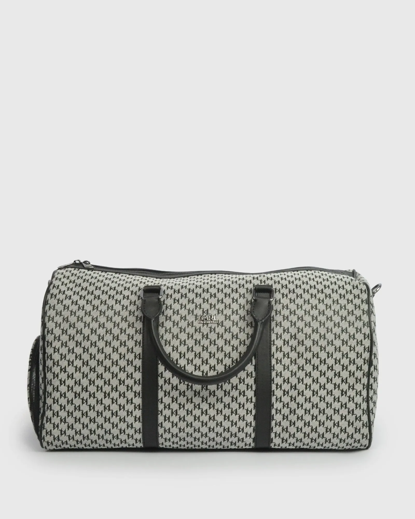 KARL LAGERFELD 805900-990 BLACK CANVAS OVERNIGHT BAG