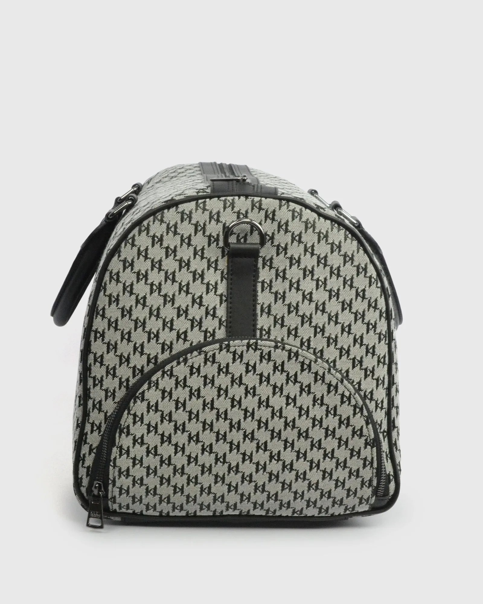 KARL LAGERFELD 805900-990 BLACK CANVAS OVERNIGHT BAG