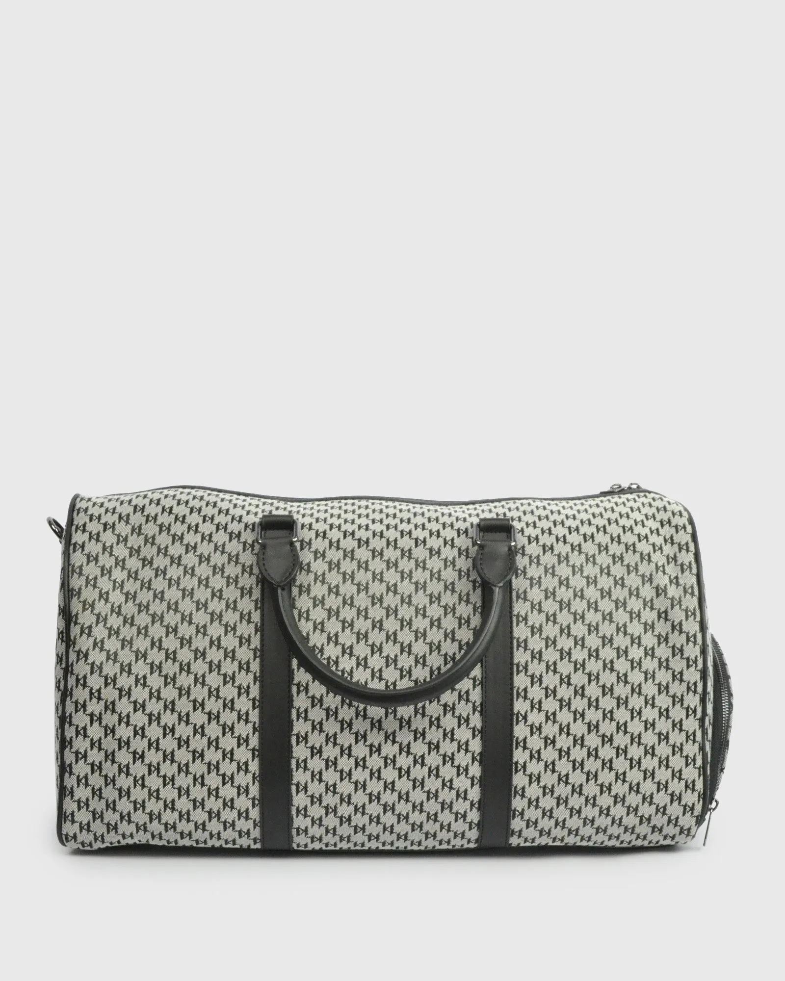 KARL LAGERFELD 805900-990 BLACK CANVAS OVERNIGHT BAG