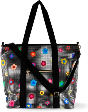 kate spade new york Large Capacity Insulated Cooler Tote Bag, Soft Sided Portable Beach Cooler with Shoulder Strap