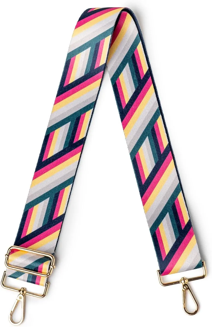 KEDZIE Interchangeable Classic Print Adjustable Length 55” Handbag Purse Strap Replacement 2-inch Wide Crossbody Strap