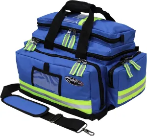 Kemp USA Large Trauma EMS Bag | Survival Gear for Emergency Response Professionals, EMTs, and First Responders | Emergency Medical Bag for First Aid EMT Kit and Trauma Kit, Royal Blue