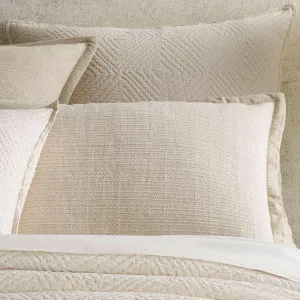Kerala Ivory Matelasse Sham, Standard Size, Ivory Solid Pattern