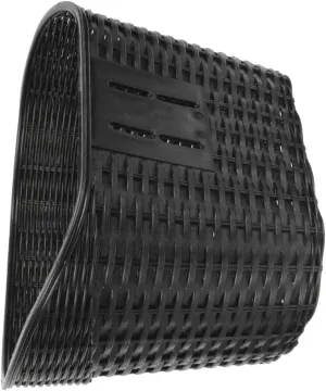 KESYOO Antique Style Rattan Basket Multi-use Bike Basket Strong Load Capacity Easy to Install on Handlebar