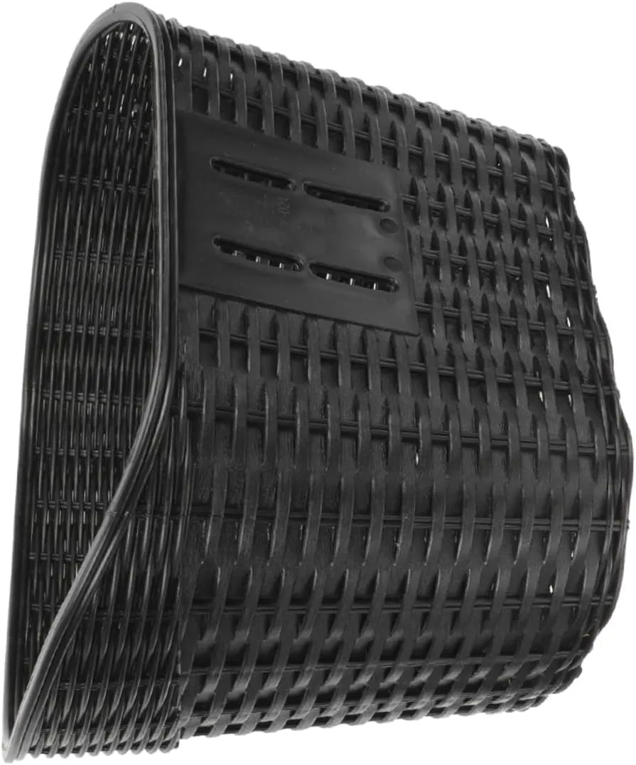KESYOO Antique Style Rattan Basket Multi-use Bike Basket Strong Load Capacity Easy to Install on Handlebar