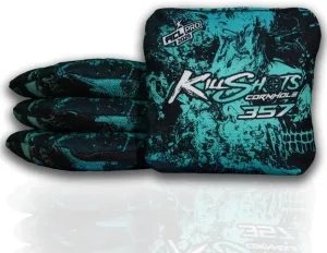 Killshots Cornhole | 357 Series | Limited Edition | ACL Pro Certified Cornhole Bags | Premium Quality | Dual-Speed | Durable & Weather Resistant | Set of 4 Bags
