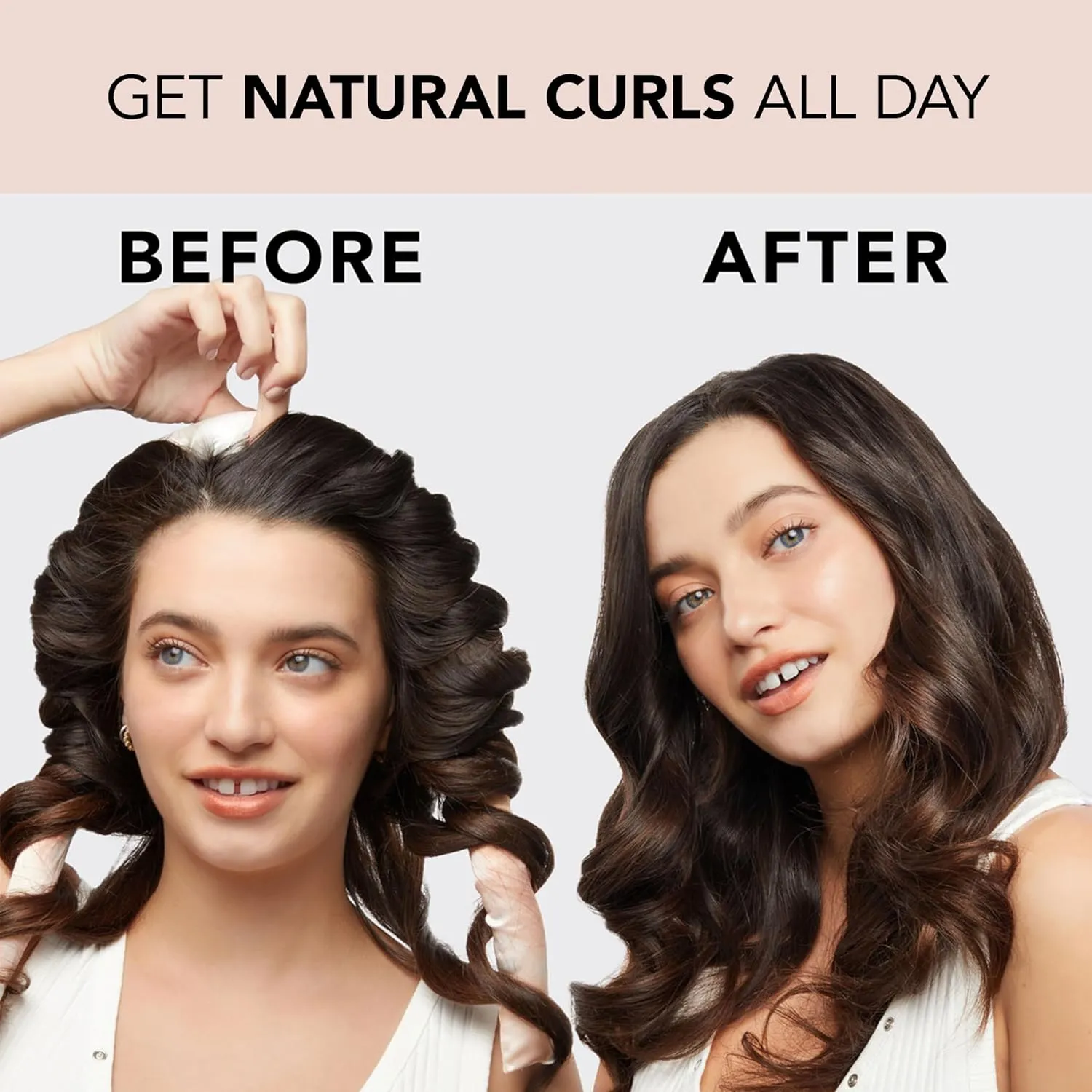Kitsch Satin Heatless Hair Curler Set - Heatless Curls Overnight, Hair Rollers for Soft Curls & Frizz-Free Styling, No Heat Curlers To Sleep in, Curling Rod Headband with 2 Scrunchies - SunsetTieDye
