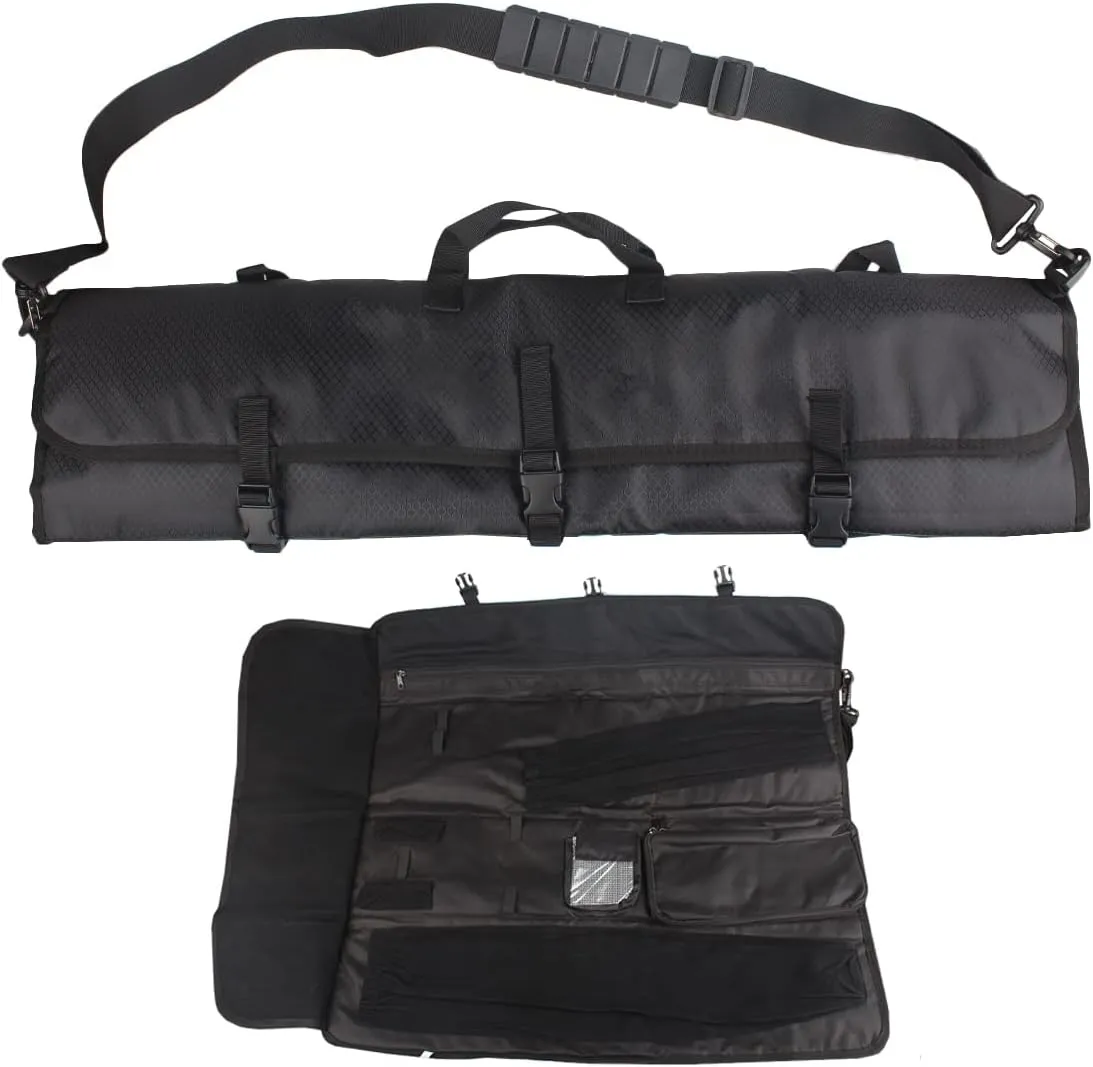 Kratarc Archery Lightweight Rolled-Up Takedown Recurve Bow Case Bow Bag with Arrow Tube Holder