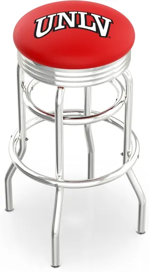 L7C3C UNLV 25" Double-Ring Swivel Counter Stool with Chrome Finish