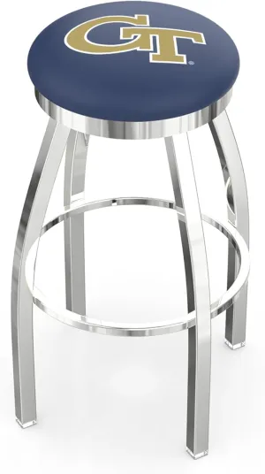 L8C2C Georgia Tech 30" Swivel Bar Stool with Chrome Finish