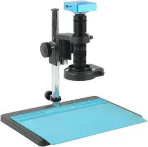 Lab Microscope Accessories 48MP 51MP 4K 2K HDMI USB VGA Video Microscope Camera with 200X 300X 600X 800X Parallel Light Path Monocular Zoom C Mount Lens(20MP TF HDMI USB,30X-600X-01)