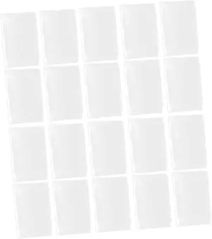 Label Set 30pcs Adhesive Card Bag Label Sleeves Material Card Cover for Office School Travel