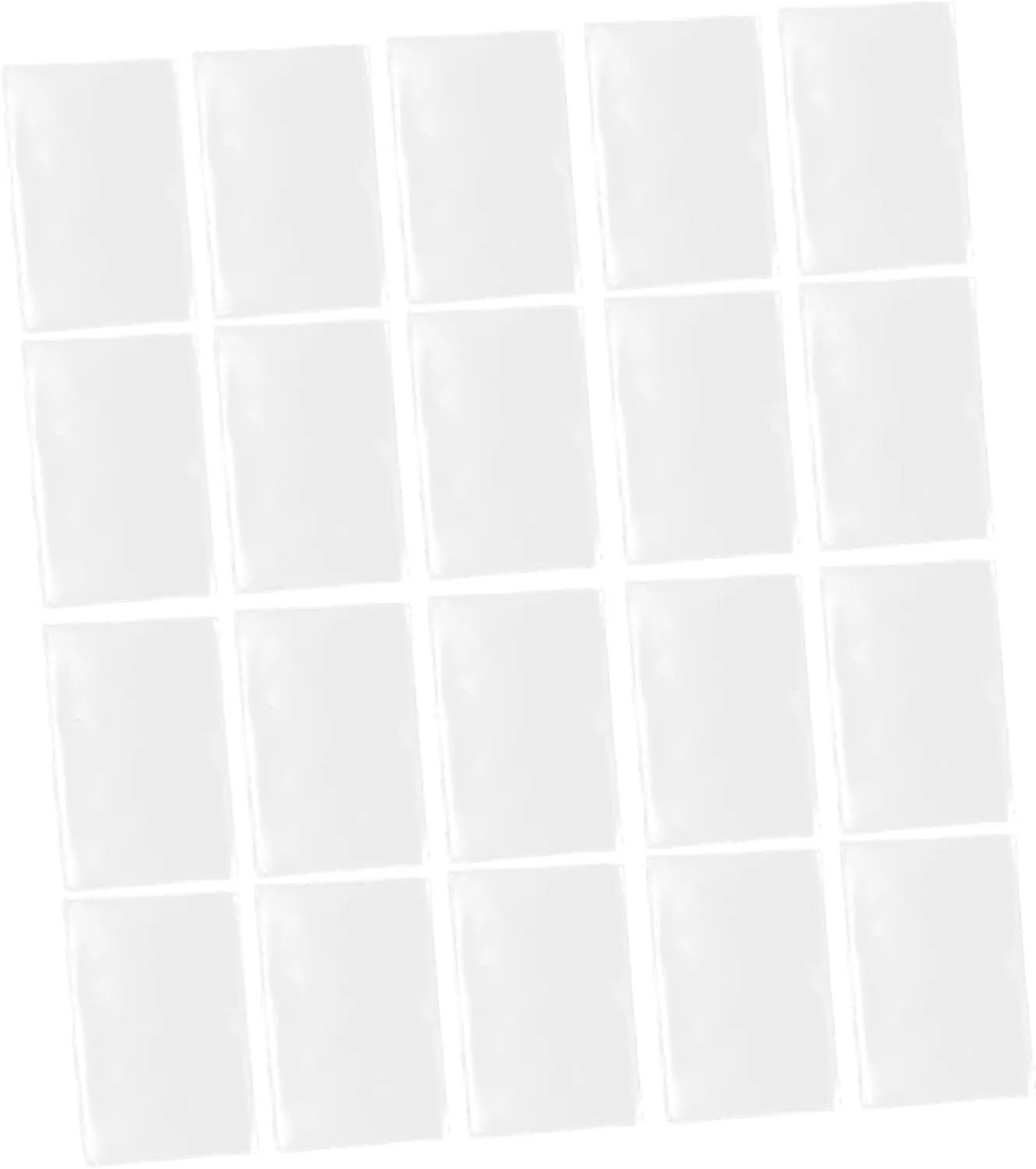 Label Set 30pcs Adhesive Card Bag Label Sleeves Material Card Cover for Office School Travel