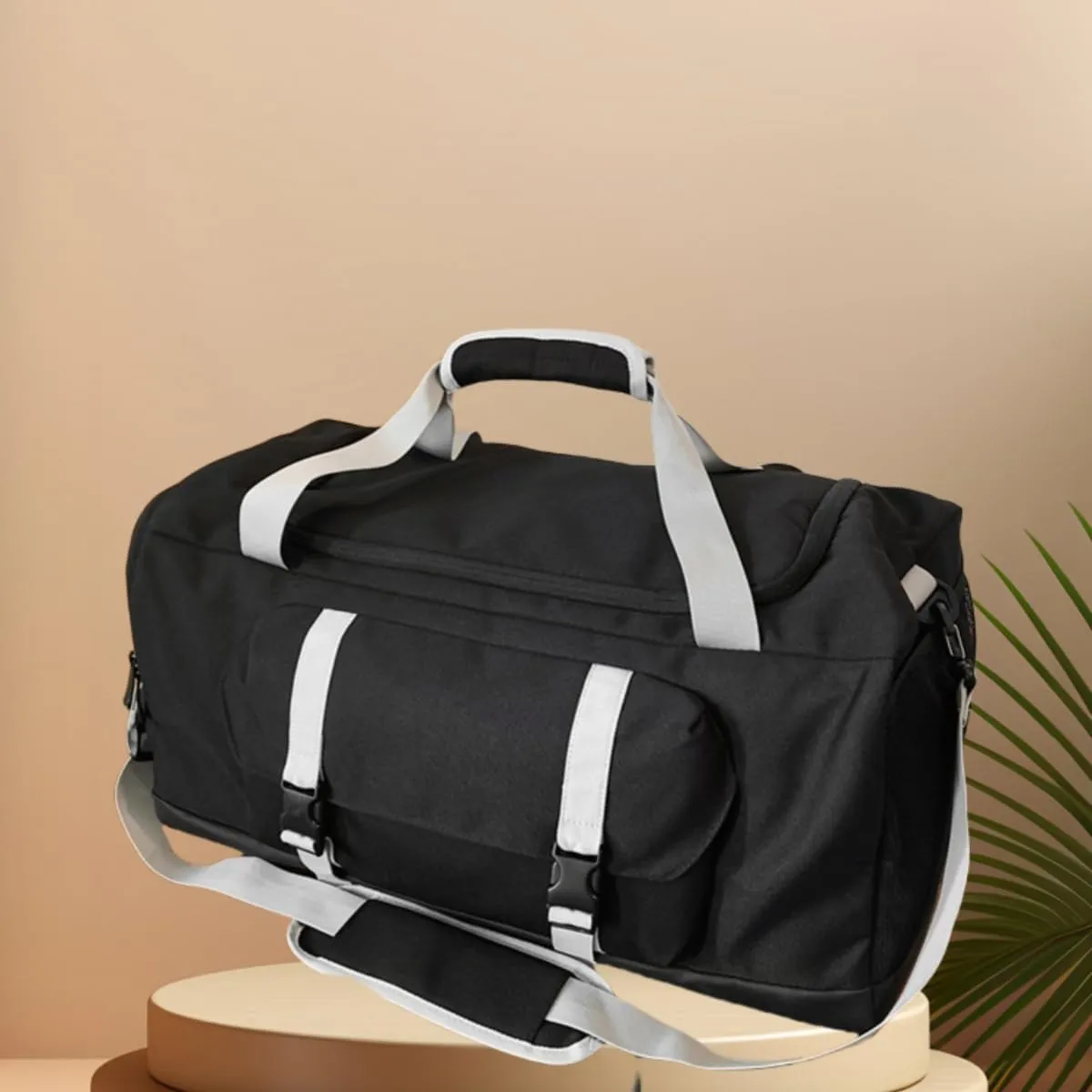 Large capacity men's and women's fitness bags, weekend overnight travel luggage bags, personal belongings travel bag, handbags, fitness dance bag (dark blueA)