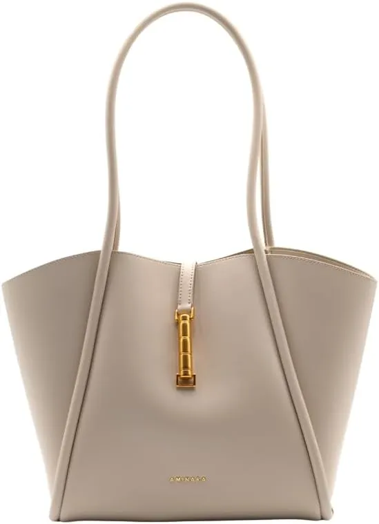Large Capacity Women's Tote Bag with Matching Pouch Chic Top-Handle Shoulder Purse with Minimalist Design Hobo bag