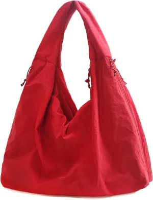 Large Nylon Hobo Bag Women Crescent Shoulder Bag Vintage Tote Bag Casual Shopper Handbag for Women