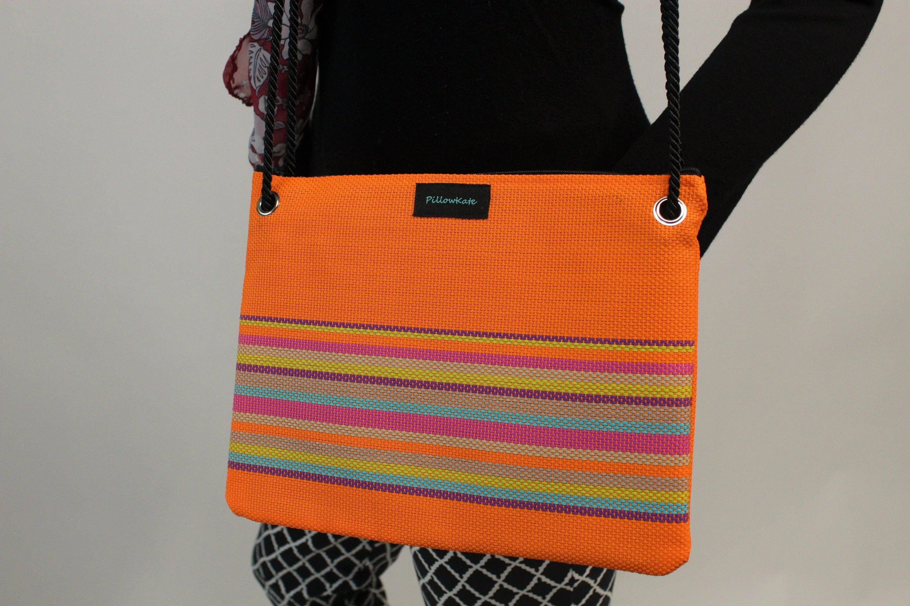 Larissa Multi Color Striped Handbag