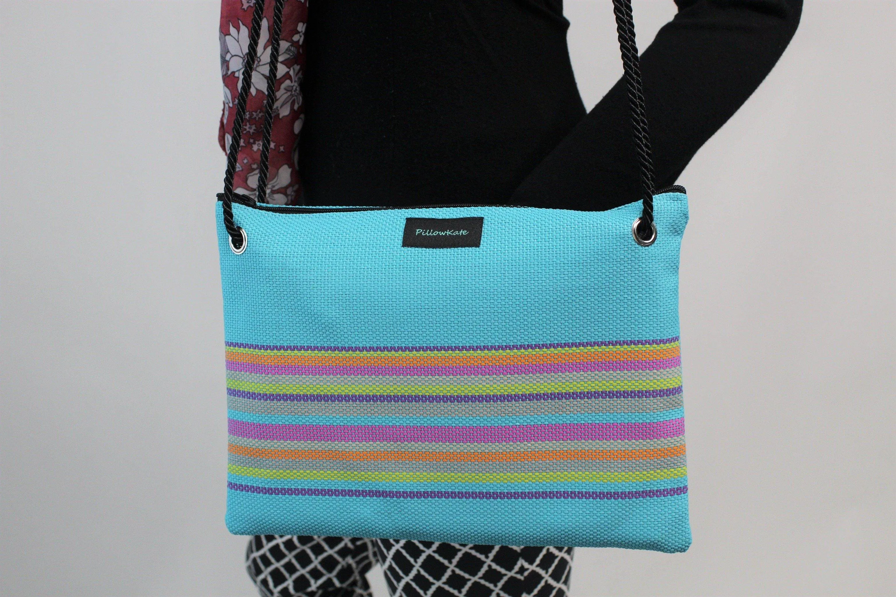 Larissa Multi Color Striped Handbag