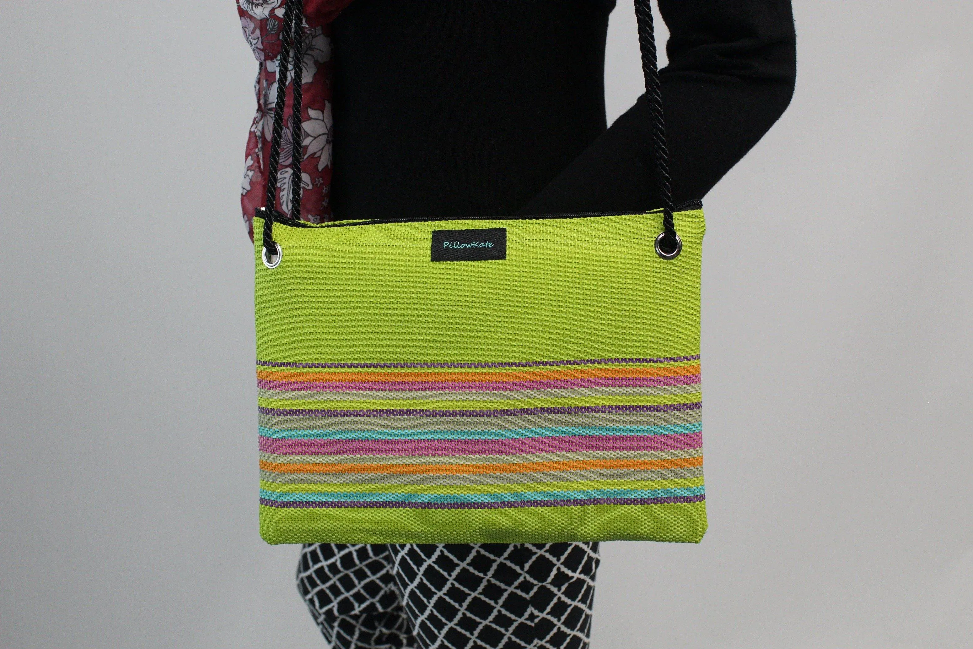 Larissa Multi Color Striped Handbag