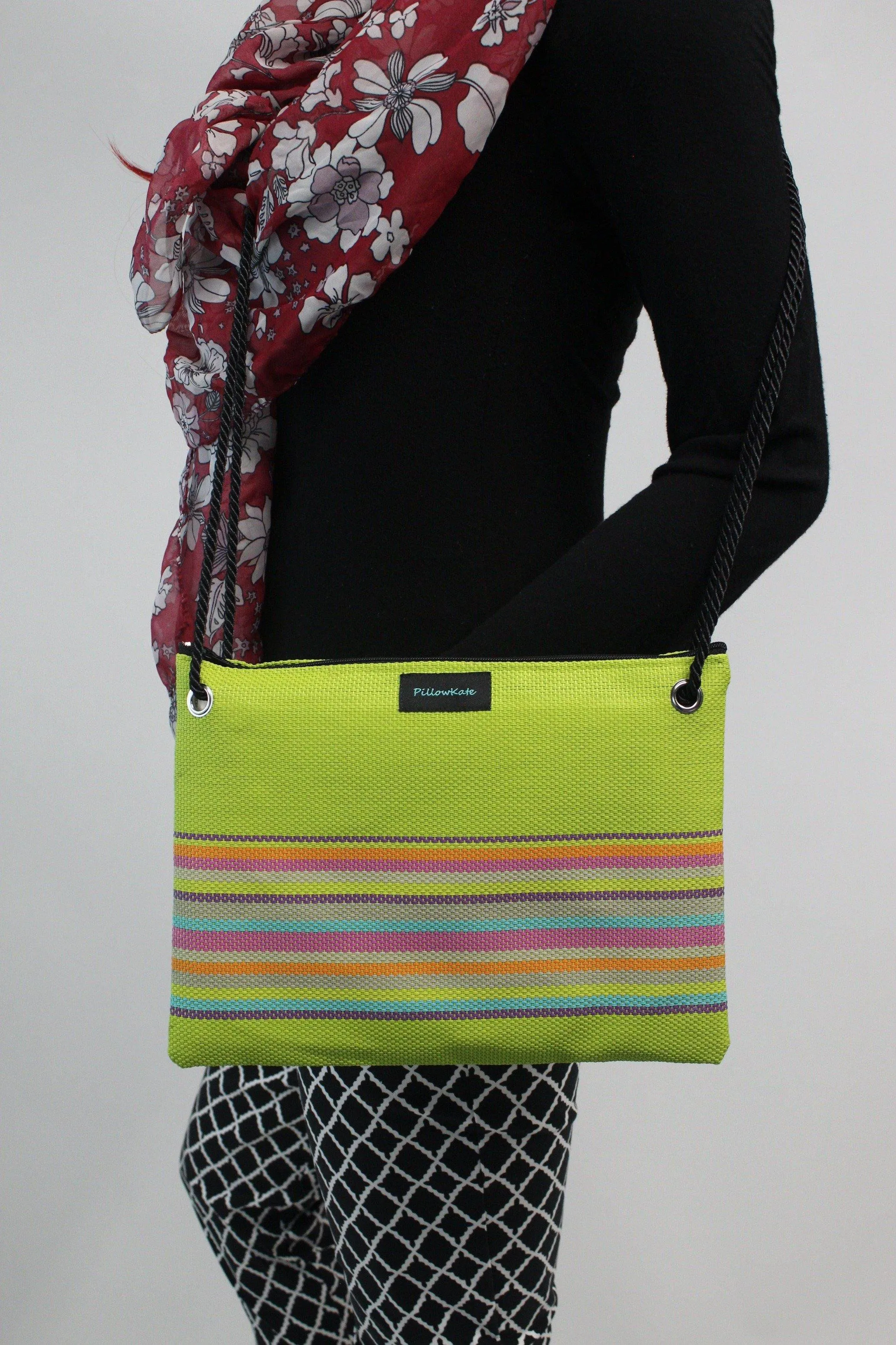 Larissa Multi Color Striped Handbag
