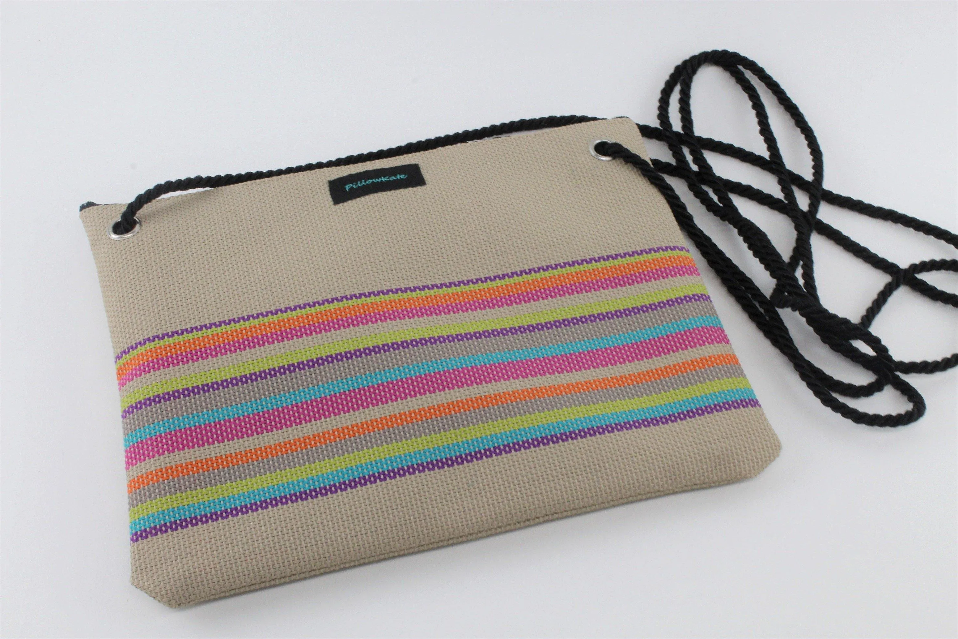 Larissa Multi Color Striped Handbag