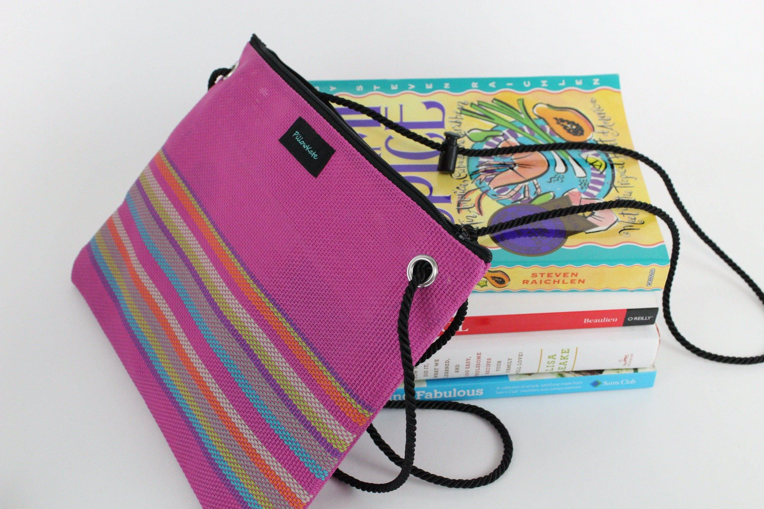 Larissa Multi Color Striped Handbag