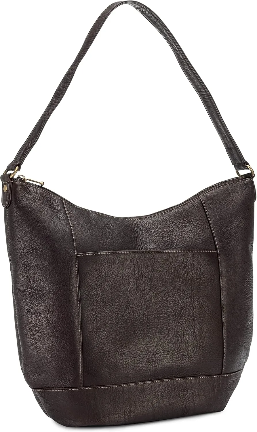 Le Donne Leather Taylor Hobo Full Grain Leather Shoulder Bag Handbag Purse For Women