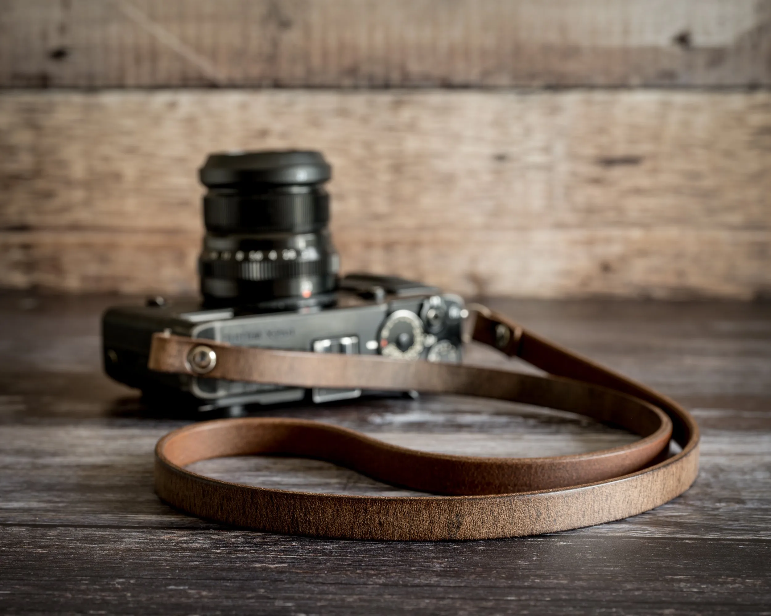 Leather Camera Neck Strap | Antique Brown