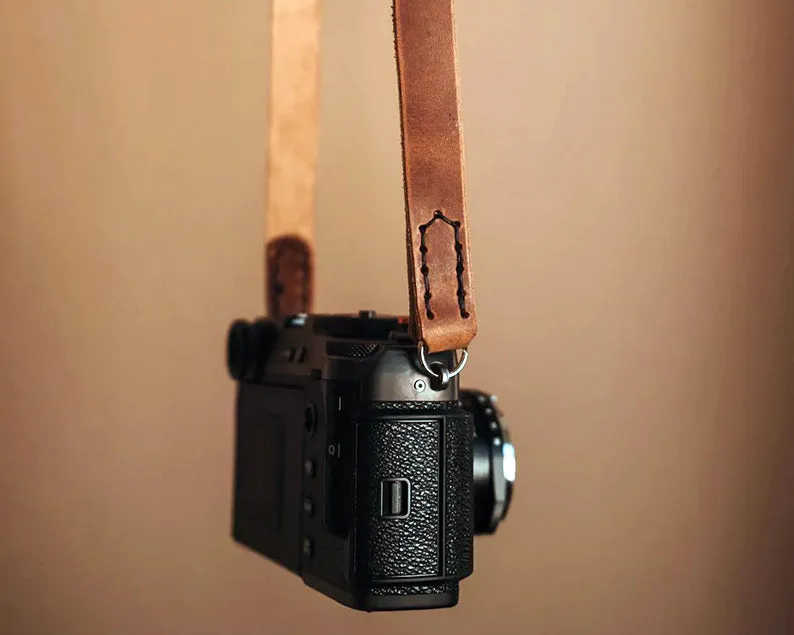 Leather Camera Strap for Women & Men