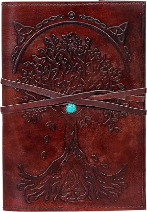 Leather Journal Writing Notebook - Antique Handmade Leather Bound Daily Notepad For Men And Women Diary Large 7 X 5Inches, Gift For Art Sketchbook, Travel Diary And Notebooks To Write In Art S