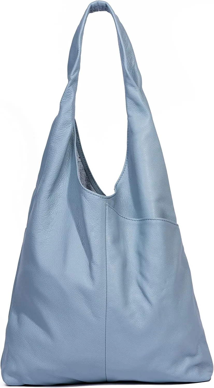 Leather Tote Bag for Women - Multipurpose Hobo Carry Shoulder Bag by KPL