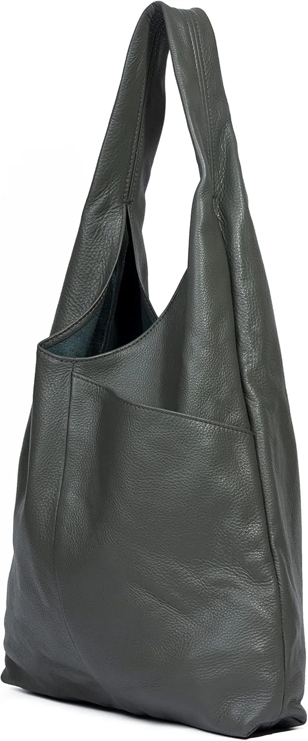 Leather Tote Bag for Women - Multipurpose Hobo Carry Shoulder Bag by KPL
