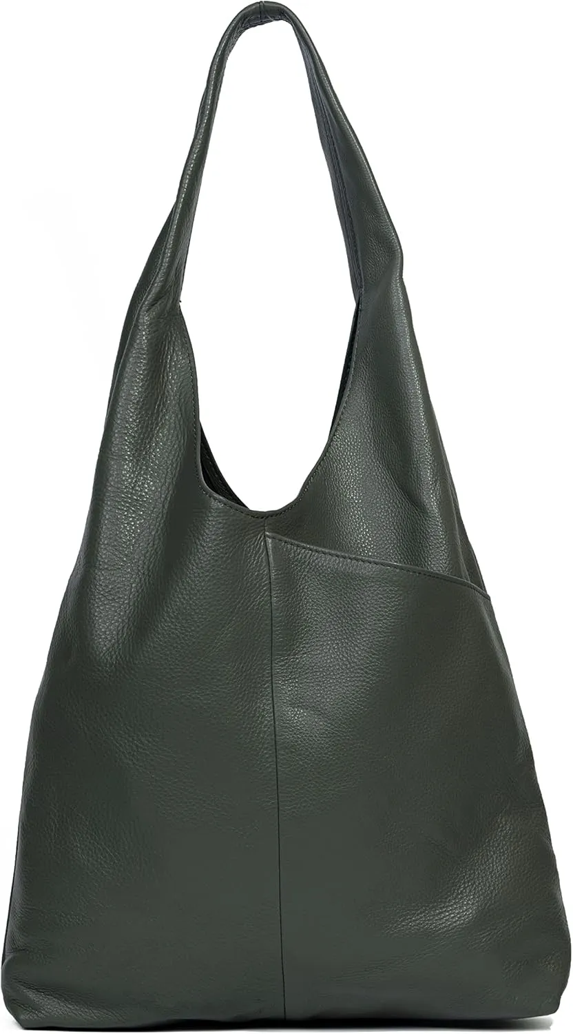 Leather Tote Bag for Women - Multipurpose Hobo Carry Shoulder Bag by KPL