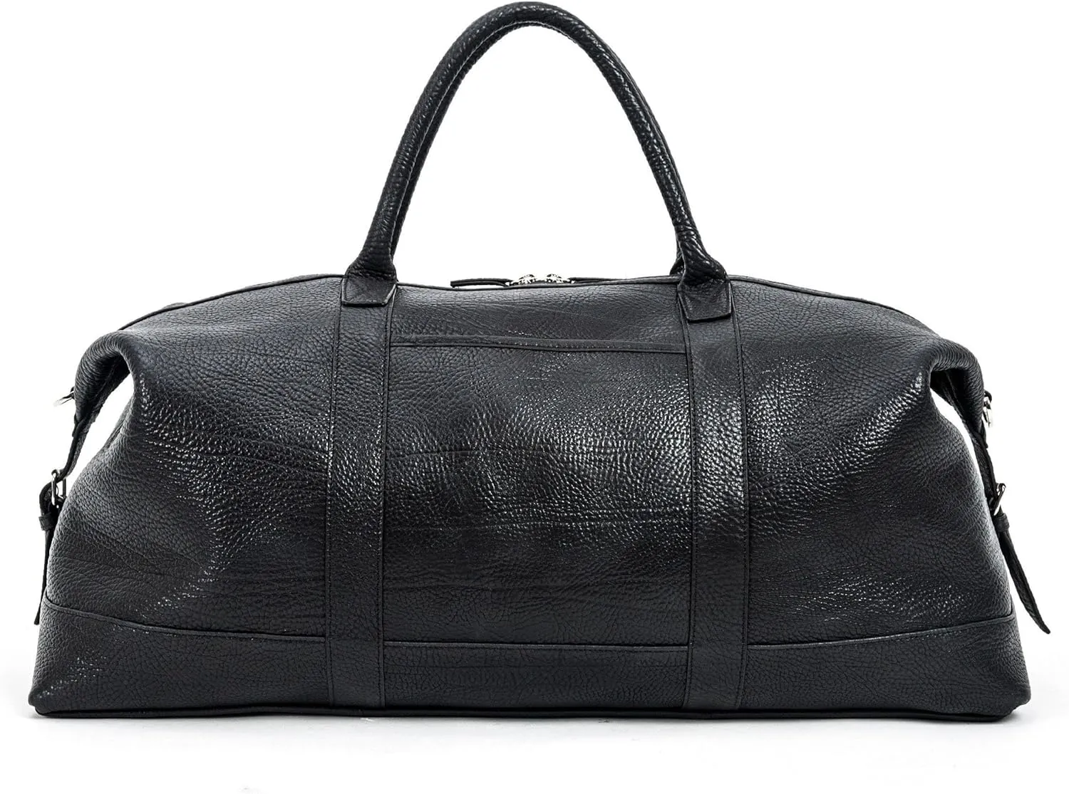 Leatherology Premium Ebony Leatherology Kessler Large Duffle - Spacious design with exterior pocket, large zippered interior pocket, and 2 open interior pockets