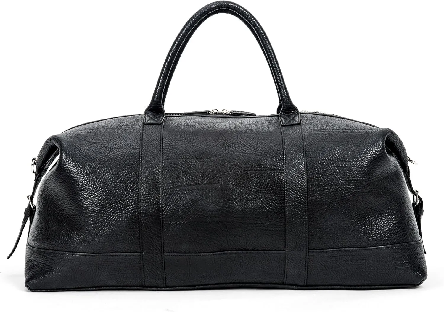 Leatherology Premium Ebony Leatherology Kessler Large Duffle - Spacious design with exterior pocket, large zippered interior pocket, and 2 open interior pockets
