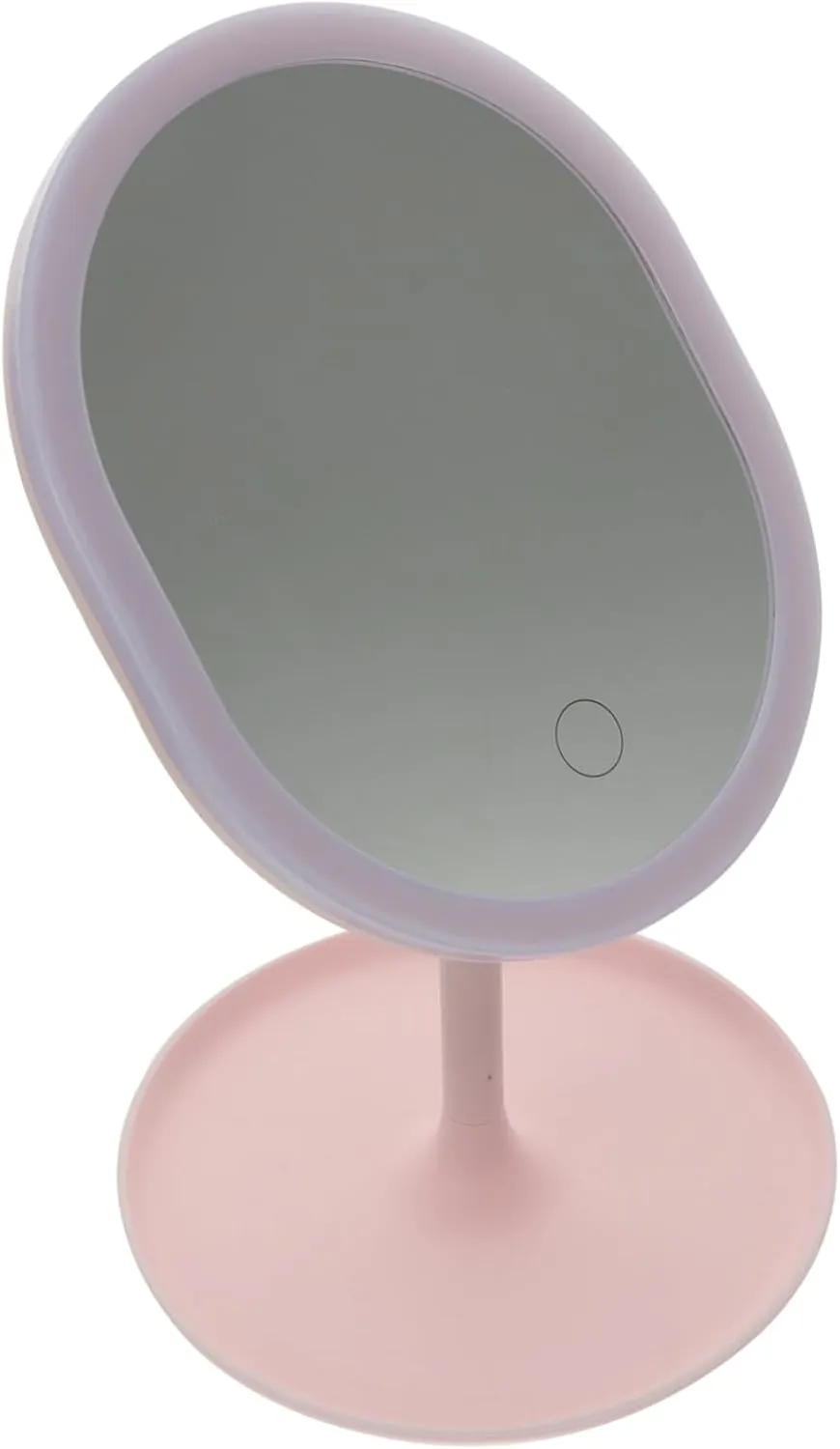 Led Tabletop Makeup Mirror Brightness Portable Vanity Mirror for Makeup Application Eyebrow Trimming and Facial Care for Home and Travel Use