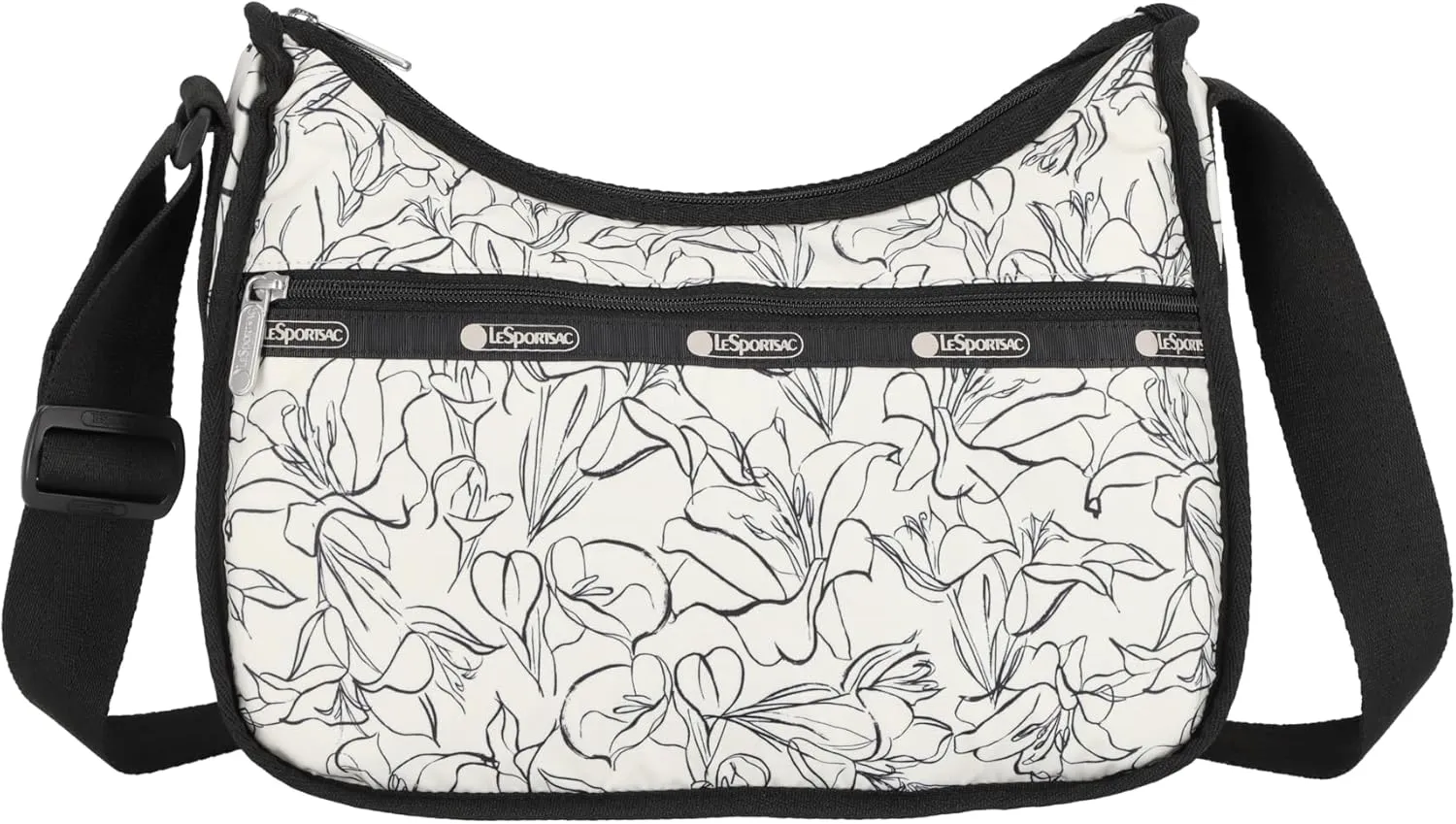 LeSportsac Hobo Bag (Sketched Floral Ivory)