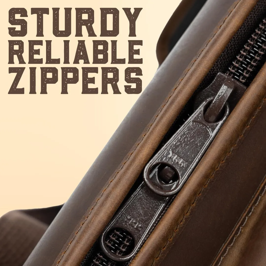 Levy's Solera Series Premium Genuine Crazy Horse Leather Gig Bag for Electric Guitars