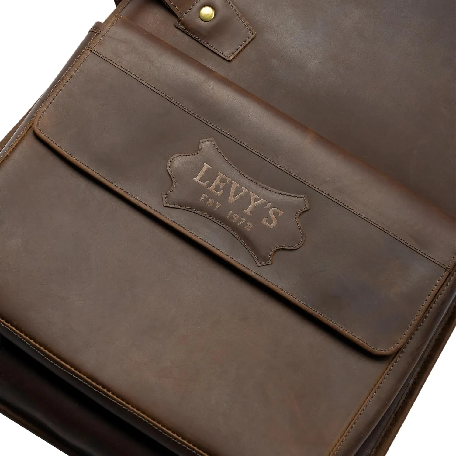 Levy's Solera Series Premium Genuine Crazy Horse Leather Gig Bag for Electric Guitars