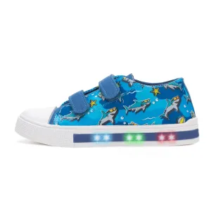 Light Up Dual Straps Kids Sneakers