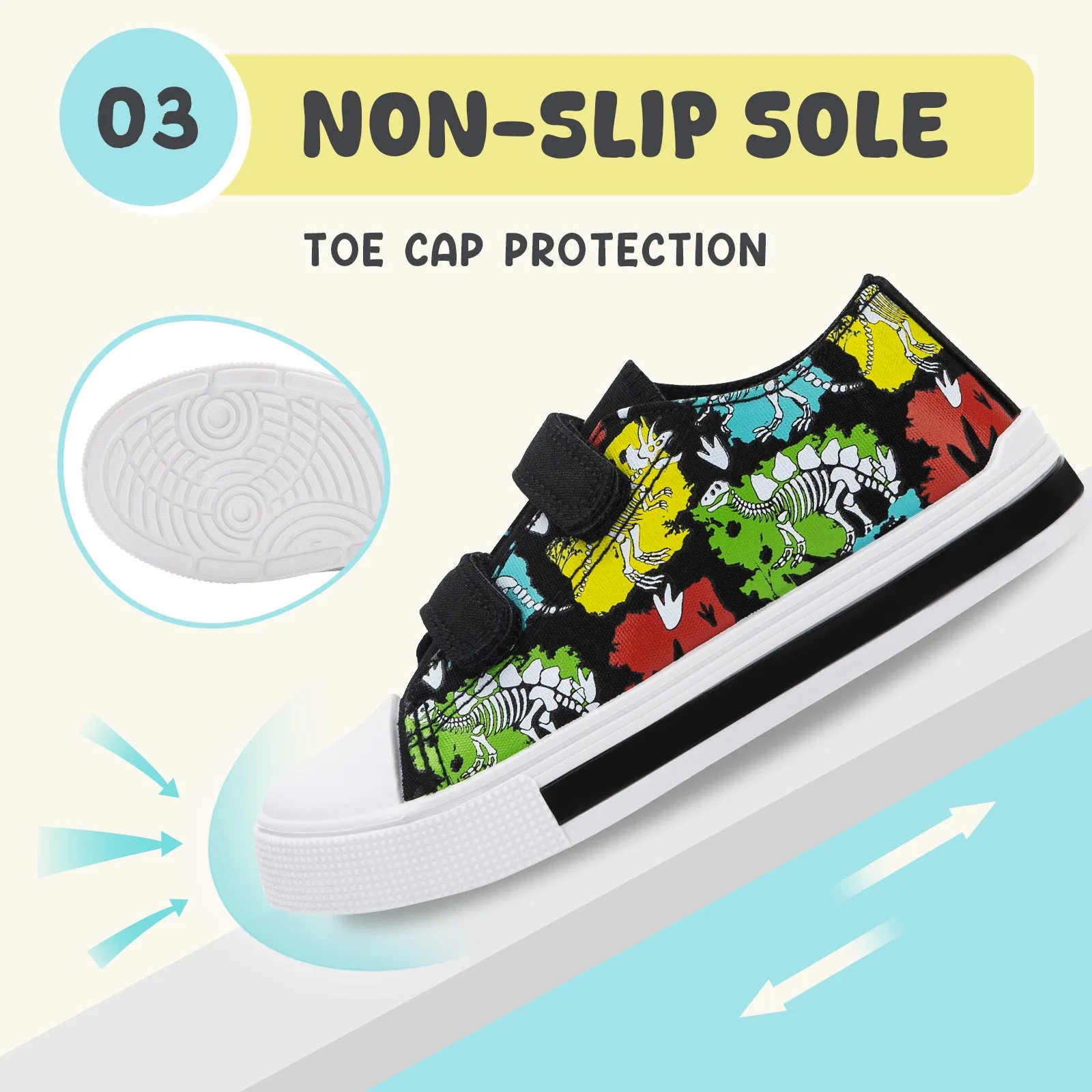 Light Up Dual Straps Kids Sneakers