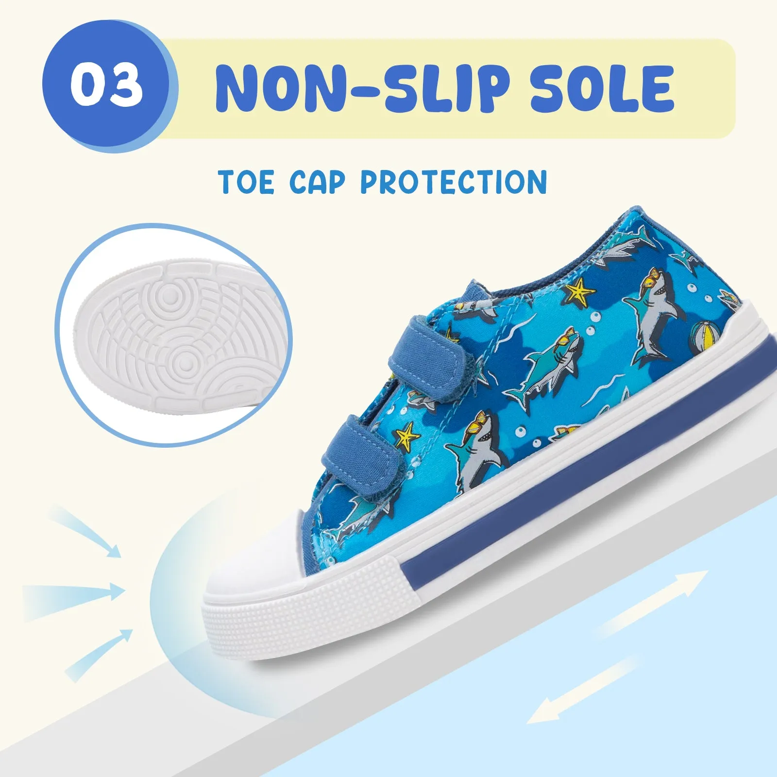 Light Up Dual Straps Kids Sneakers