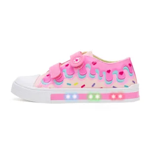 Light Up Dual Straps Kids Sneakers