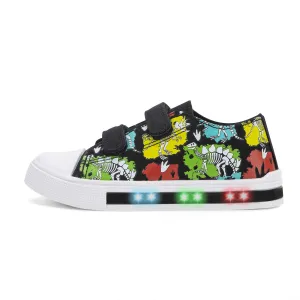 Light Up Dual Straps Kids Sneakers