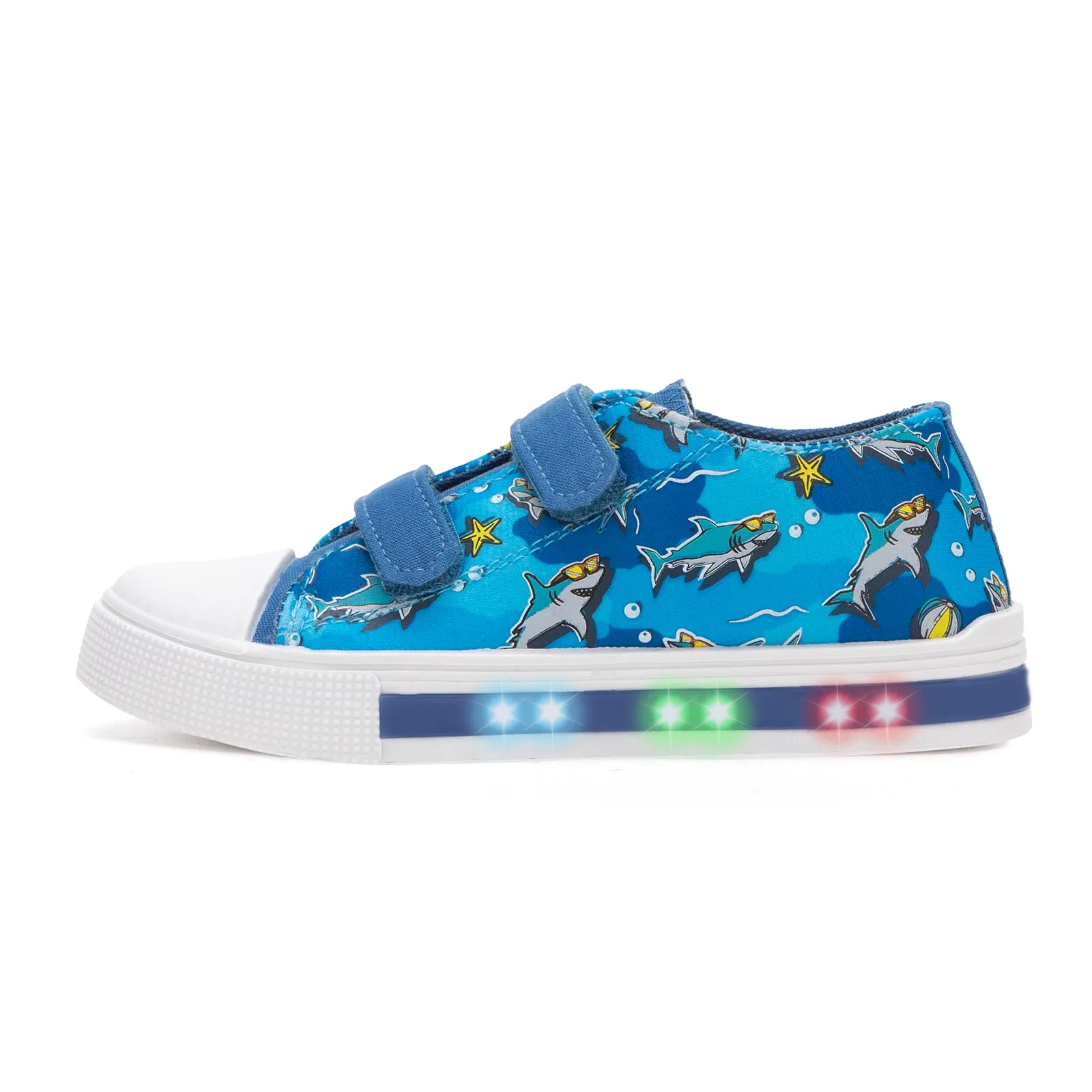 Light Up Dual Straps Kids Sneakers