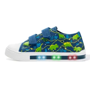 Light Up Kids Sneakers Shoes with Hook and Loops