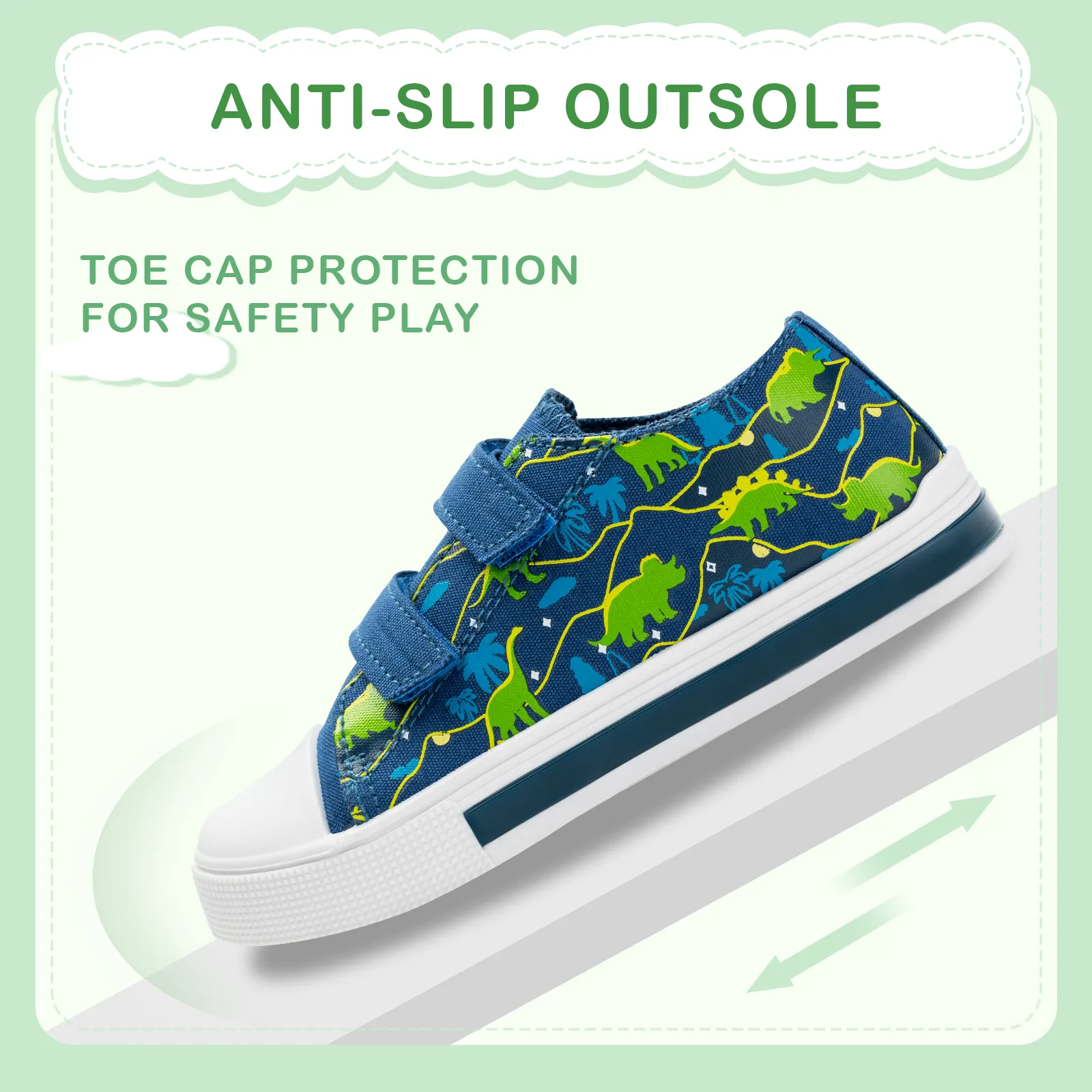 Light Up Kids Sneakers Shoes with Hook and Loops
